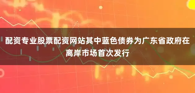 配资专业股票配资网站其中蓝色债券为广东省政府在离岸市场首次发行